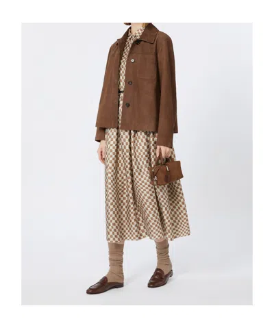 Max Mara Sesia Antique Rose Silk Dress