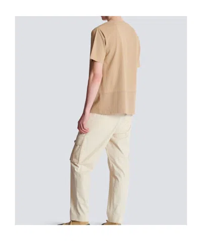 Balmain Embroidered Medallion T-shirt In Neutral