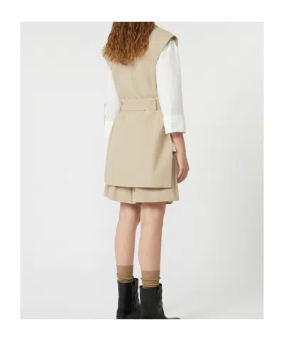 Weekend Max Mara Sleeveless Cotton Crepe Blazer