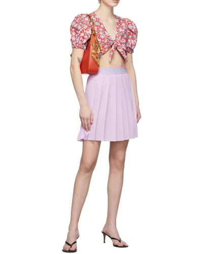 Versace Jeans Floral-print Crop Top In Multi