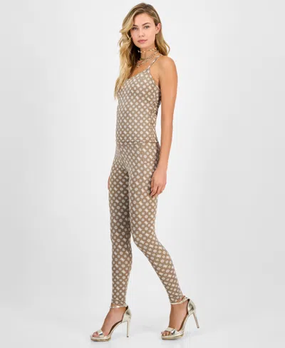 Guess Women's Peony Logo Leggings In Brown