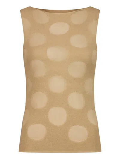 Paloma Wool Rory Patterned Sleeveless Top In White