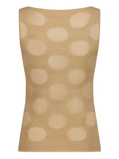 Paloma Wool Rory Patterned Sleeveless Top In White