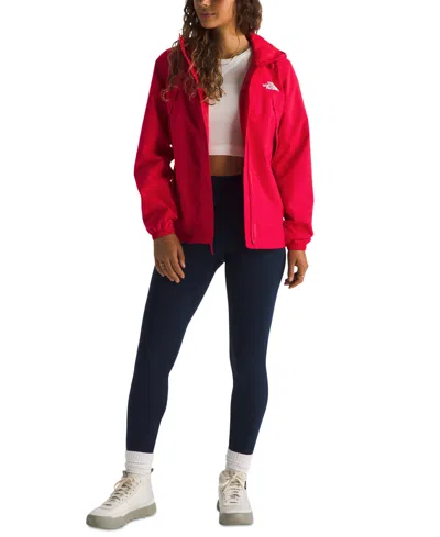 The North Face Antora Waterproof Hooded Rain Jacket In Red