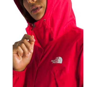 The North Face Antora Waterproof Hooded Rain Jacket In Red