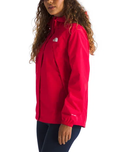 The North Face Antora Waterproof Hooded Rain Jacket In Red
