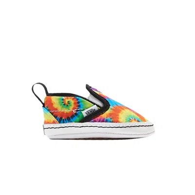 Pre-owned Vans Slip-on V Crib 'spiral Tie Dye' | Multi-color | Infant Size 1