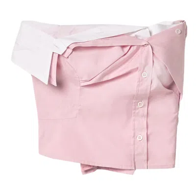 Pre-owned Miu Miu Poplin Top 'pink' | Women's Size 38