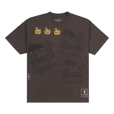 Pre-owned Cactus Jack By Travis Scott X Mitchell & Ness University Of California, Berkeley Seal Tee 'brown' |