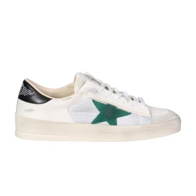 Pre-owned Golden Goose Stardan 'white Silver Black Green' | Men's Size 41