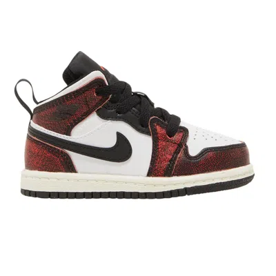 Pre-owned Air Jordan 1 Mid Se Td 'wear-away' | Black | Infant Size 8