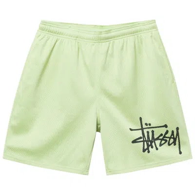 Pre-owned Stussy Big Basic Mesh Short 'light Lime' | Green | Men's Size M