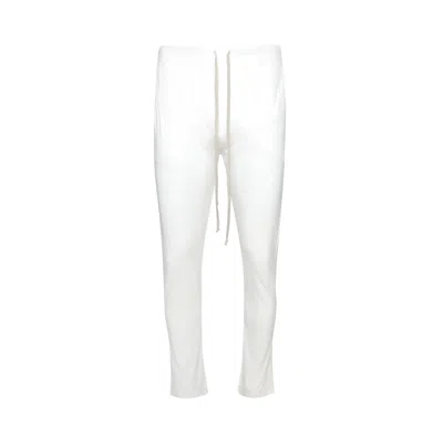 Pre-owned Rick Owens Drkshdw Berlin Drawstring Pants 'milk' | White | Men's Size Xl