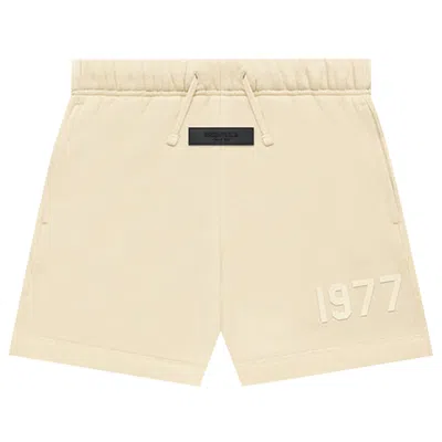 Pre-owned Essentials Fear Of God  Sweatshort 'egg Shell' | Cream | Kid's Size 10 In White