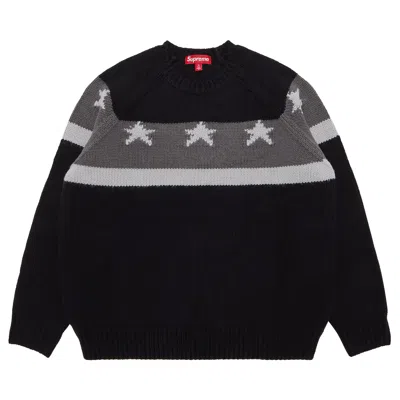 Pre-owned Supreme Stars Sweater 'black' | Men's Size Xl
