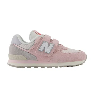 Pre-owned New Balance 574 Hook & Loop Little Kid 'shell Pink Raincloud' | Kid's Size 1