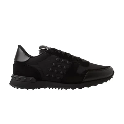 Pre-owned Valentino Garavani Valentino Valentino Rockstud Rockrunner 'black Nylon' | Men's Size 40