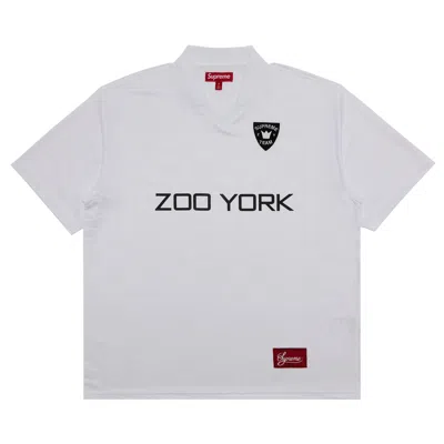 Pre-owned Supreme X Zoo York Soccer Jersey 'white' | Men's Size Xl
