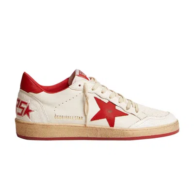 Pre-owned Golden Goose Ball Star 'white Red' | Men's Size 40