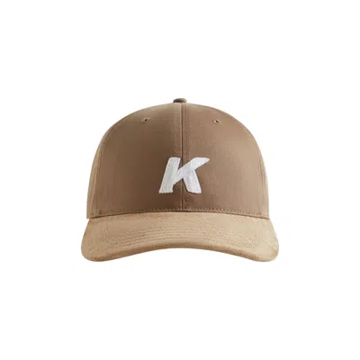 Pre-owned Kith Crochet K Two Tone Suede Aaron Cap 'mission' | Tan | Men's Size Onesize