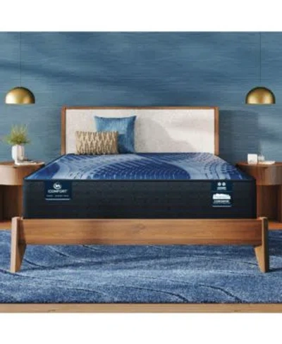 Serta Icomfort Aspire 14 Memory Foam Plush Mattress Set Collection In Blue