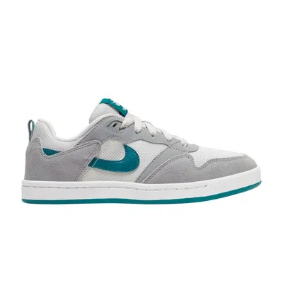 Pre-owned Nike Alleyoop Sb Gs 'particle Grey Geode Teal' | Kid's Size 5.5 In Gray