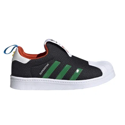 Pre-owned Adidas Originals Adidas Lego X Superstar 360 J 'black Green' | Kid's Size 10.5