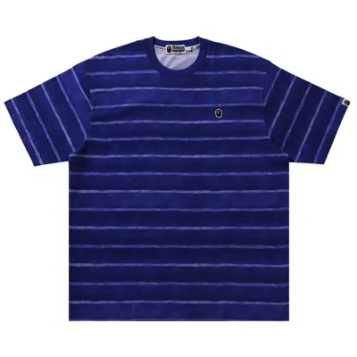 Pre-owned Bape Wave Pattern One Point Relaxed Fit Tee 'purple' | Men's Size M