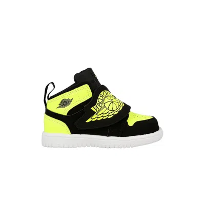 Pre-owned Air Jordan Sky Jordan 1 Td 'black Volt' | Infant Size 2