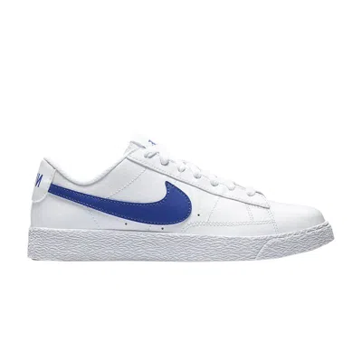 Pre-owned Nike Blazer Low Gs 'white Astronomy Blue' | Kid's Size 4.5