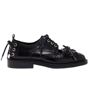 Pre-owned Simone Rocha Multi-lace Cutout Brogue 'black' | Men's Size 40