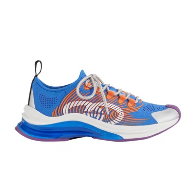 Pre-owned Gucci Wmns Run Sneaker 'blue Orange' | Women's Size 1.5