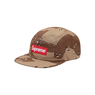 Pre-owned Supreme Washed Chino Twill Camp Cap 'desert Camo' | Tan | Men's Size Onesize