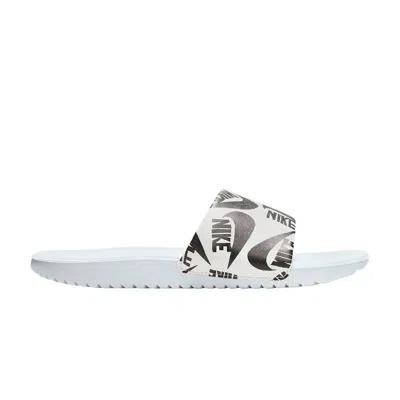 Pre-owned Nike Kawa Slide Se Jdi Gs 'all-over Sketch' | Grey | Kid's Size 11