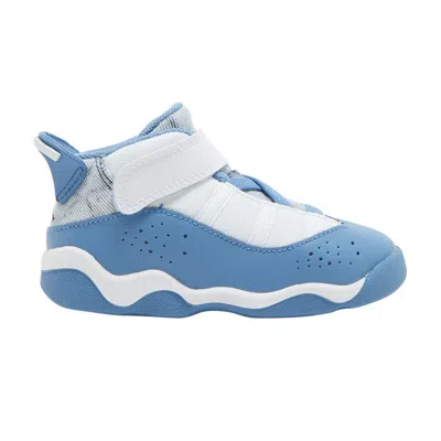 Pre-owned Air Jordan Jordan 6 Rings Td 'white Dutch Blue' | Infant Size 8