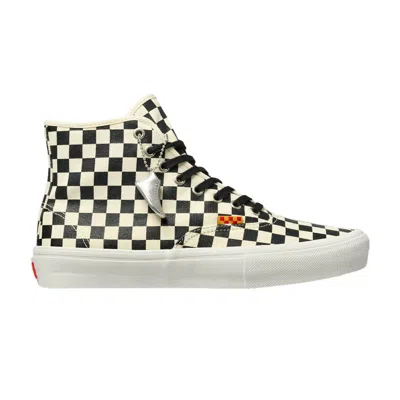 Pre-owned Vans Andrew Allen X Skate Authentic High 'checkerboard' | Cream | Men's Size 9