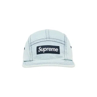 Pre-owned Supreme Denim Camp Cap 'light Washed Indigo' | Blue | Men's Size Onesize