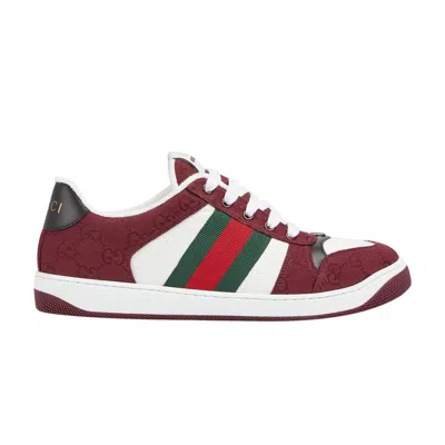Pre-owned Gucci Screener Sneaker 'rosso Ancora' | Red | Men's Size 8