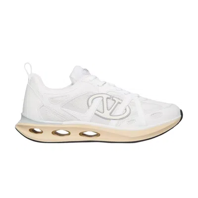 Pre-owned Valentino Garavani Valentino Valentino Easyjog V Logo Sneaker 'white' | Men's Size 38