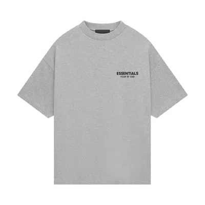 Pre-owned Essentials Fear Of God  Jersey Crewneck T-shirt 'light Heather Grey' | Men's Size Xl In Gray
