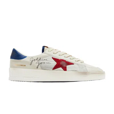 Pre-owned Golden Goose Stardan 'white Blue Red' | Men's Size 42