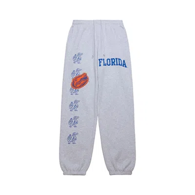 Pre-owned Cactus Jack By Travis Scott X Mitchell & Ness University Of Florida Sweatpants 'grey Heather' | Men'