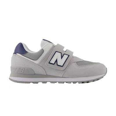 Pre-owned New Balance 574 Hook & Loop Little Kid 'brighton Grey Navy' | Kid's Size 13