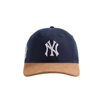 Pre-owned Kith & '47 For The New York Yankees Twill Classic Cap With Suede Brim 'nocturnal' | Blue | Men's Siz
