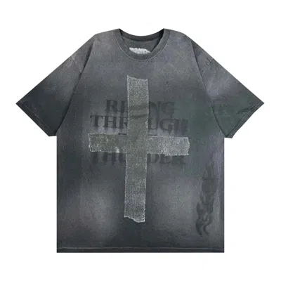 Pre-owned Cactus Jack By Travis Scott Met Life Tee Ii 'washed Grey' | Men's Size L In Gray