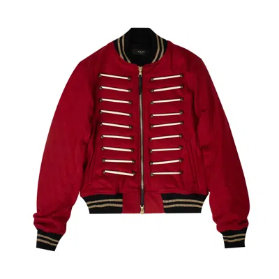 Pre-owned Amiri Forever Wool Bomber 'red' | Men's Size L