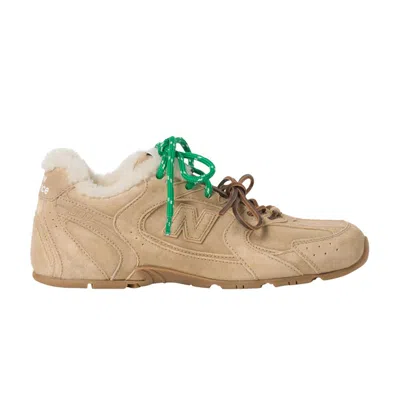 Pre-owned Miu Miu New Balance X  530 Sl 'bleached Ecru Shearling' | Tan | Men's Size 35.5