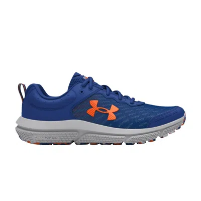 Pre-owned Under Armour Assert 10 Ac Gs 'tech Blue Orange Blast' | Kid's Size 5