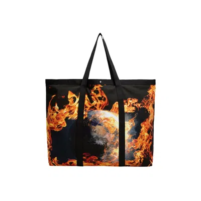 Pre-owned Sky High Farm Workwear World Is Burning Tote Bag 'multicolor' | Multi-color | Men's Size Onesize