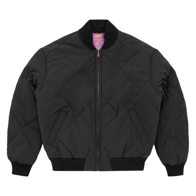 Pre-owned Corteiz Crtz Olde English Quilted Bomber Jacket 'black' | Men's Size S